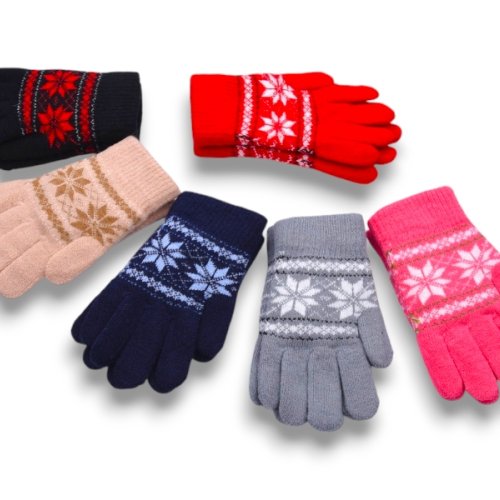 Перчатки YLZL (4-6) D109 mix (зима) YLZL D109 mix