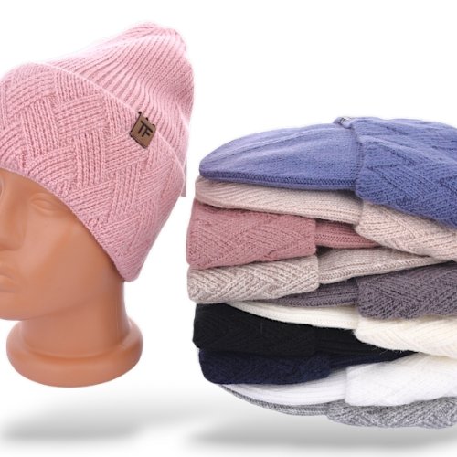 Шапка КОРОЛЕВА (one size) 2-03 фліс mix (зима) КОРОЛЕВА 2-03 фліс mix