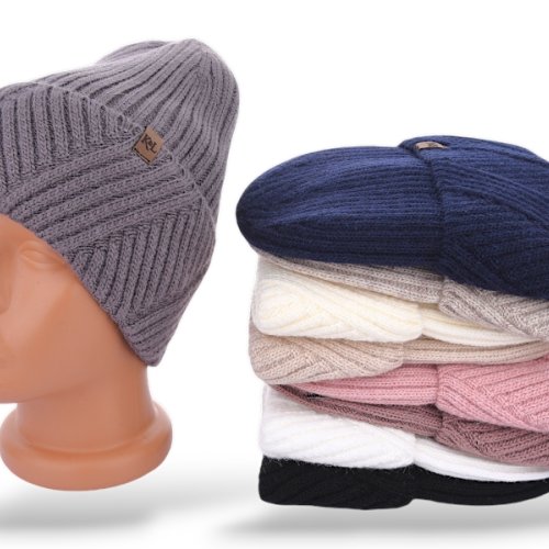 Шапка КОРОЛЕВА (one size) 2-05 фліс mix (зима) КОРОЛЕВА 2-05 фліс mix