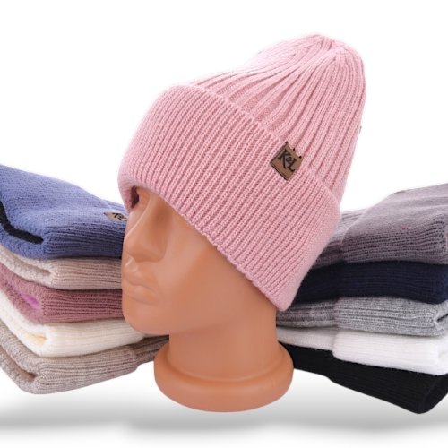 Шапка КОРОЛЕВА (one size) 2-07 фліс mix (зима) КОРОЛЕВА 2-07 фліс mix