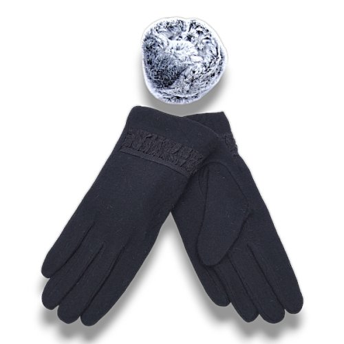 Перчатки YLZL (6.5-8.5) A19 black (зима) YLZL A19 black