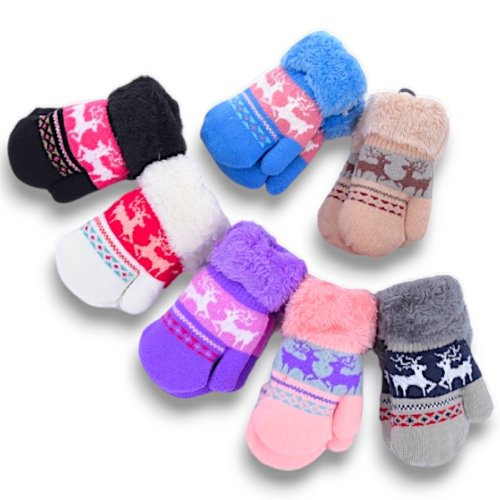 Варежки YLZL (2-3) 455 mix (зима) YLZL 455 mix