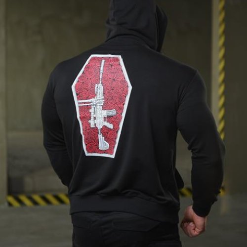 Худи Madoka (M-3XL) 681 black (деми) Madoka 681 black