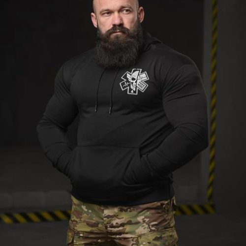 Худи Madoka (M-3XL) 682 black (деми) Madoka 682 black