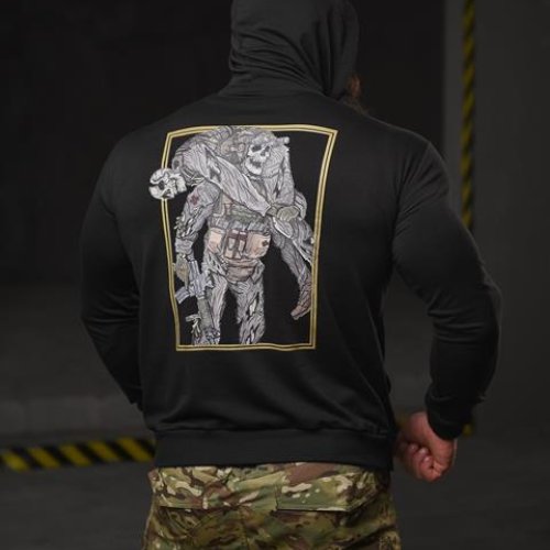 Худи Madoka (M-3XL) 682 black (деми) Madoka 682 black