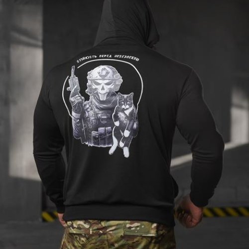 Худи Madoka (M-3XL) 683 black (деми) Madoka 683 black