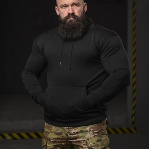 Худи Madoka (M-3XL) 686 black (деми) Madoka 686 black