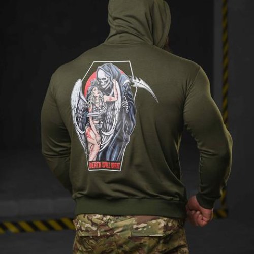 Худи Madoka (M-3XL) 688 khaki (деми) Madoka 688 khaki