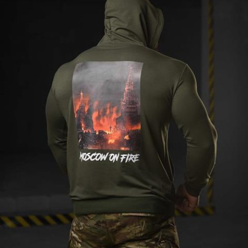 Худи Madoka (M-3XL) 692 khaki (деми) Madoka 692 khaki