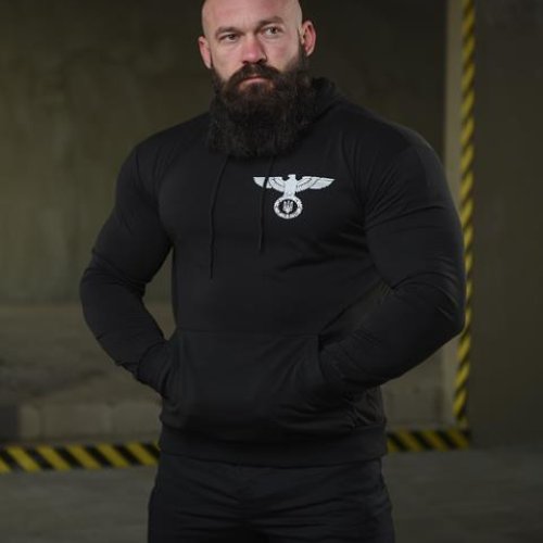 Худи Madoka (M-3XL) 696 black (деми) Madoka 696 black