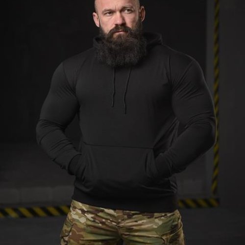 Худи Madoka (M-3XL) 697 black (деми) Madoka 697 black