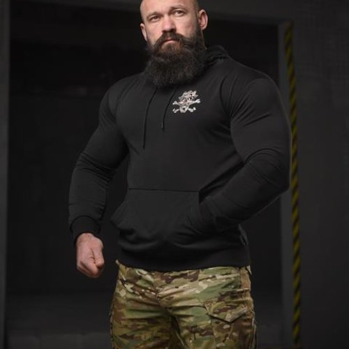 Худи Madoka (M-3XL) 699 black (деми) Madoka 699 black