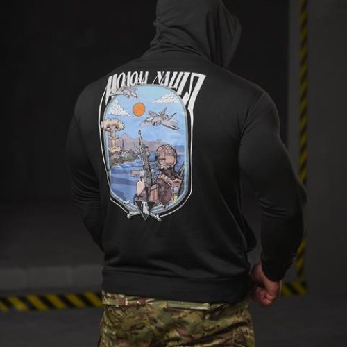 Худи Madoka (M-3XL) 700 black (деми) Madoka 700 black