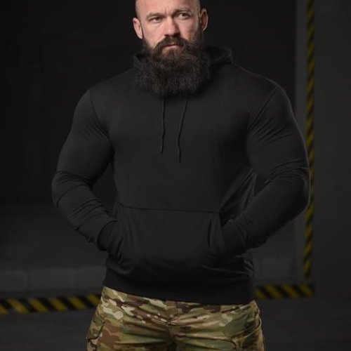 Худи Madoka (M-3XL) 705 black (деми) Madoka 705 black