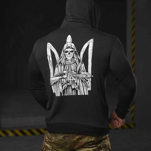 Худи Madoka (M-3XL) 705 black (деми) Madoka 705 black