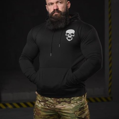 Худи Madoka (M-3XL) 706 black (деми) Madoka 706 black