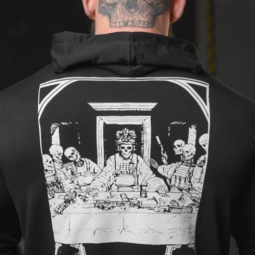 Худи Madoka (M-3XL) 706 black (деми) Madoka 706 black