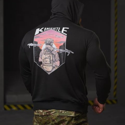 Худи Madoka (M-3XL) 708 black (деми) Madoka 708 black