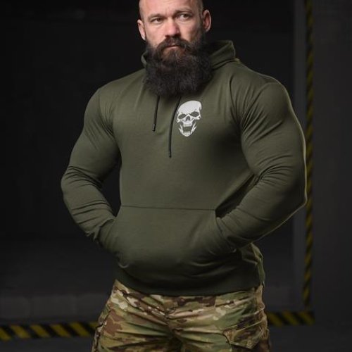 Худи Madoka (M-3XL) 710 khaki (деми) Madoka 710 khaki