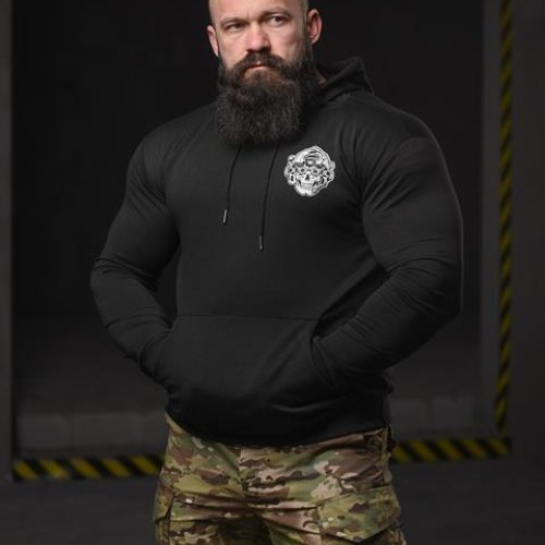 Худи Madoka (M-3XL) 712 black (деми) Madoka 712 black