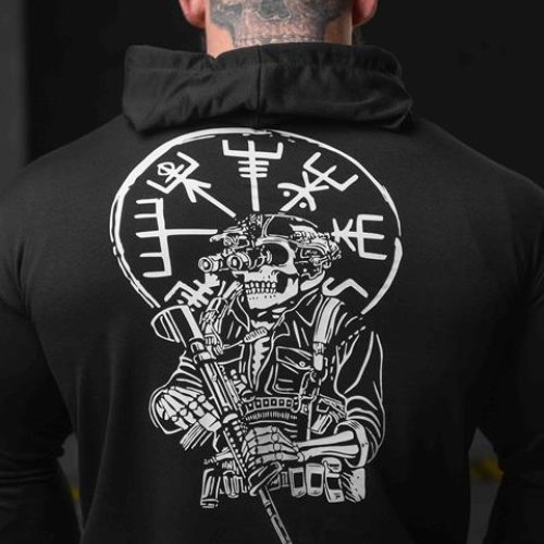 Худи Madoka (M-3XL) 712 black (деми) Madoka 712 black