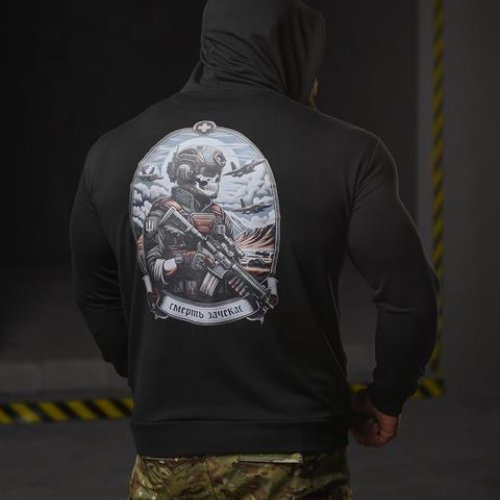 Худи Madoka (M-3XL) 713 black (деми) Madoka 713 black