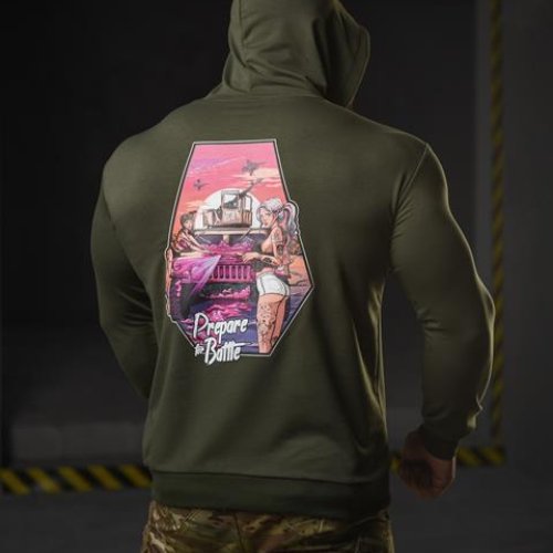 Худи Madoka (M-3XL) 716 khaki (деми) Madoka 716 khaki