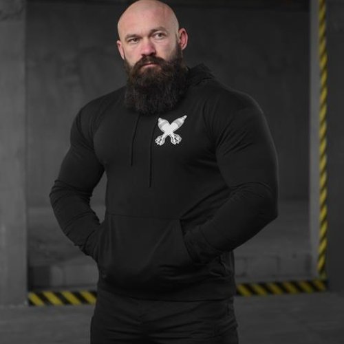 Худи Madoka (M-3XL) 717 black (деми) Madoka 717 black