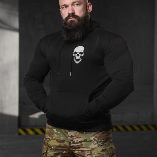 Худи Madoka (M-3XL) 718 black (деми) Madoka 718 black