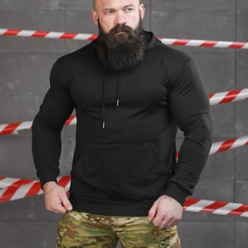 Худи Madoka (M-3XL) 729 black (деми) Madoka 729 black