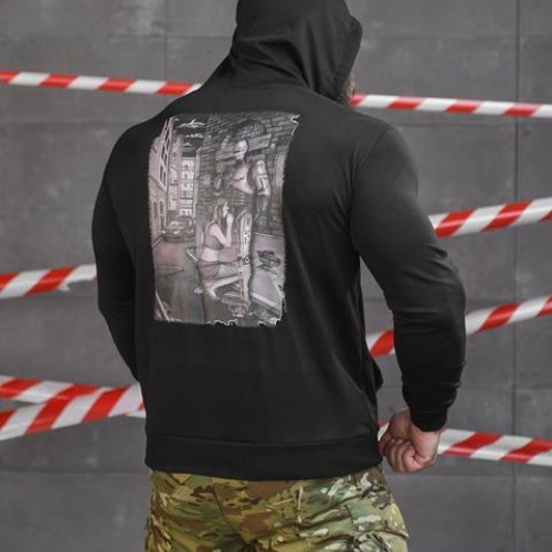 Худи Madoka (M-3XL) 729 black (деми) Madoka 729 black