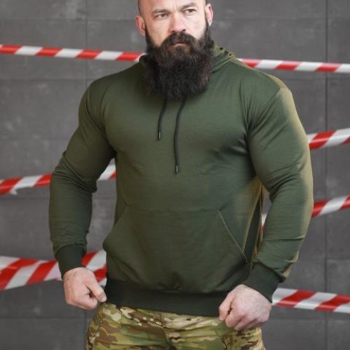 Худи Madoka (M-3XL) 731 green (деми) Madoka 731 green