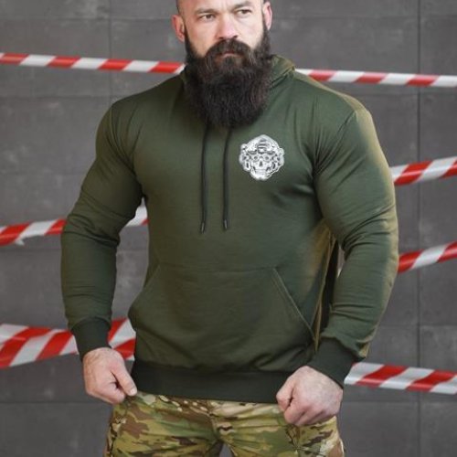 Худи Madoka (M-3XL) 733 green (деми) Madoka 733 green