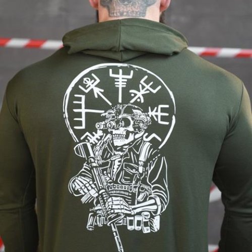 Худи Madoka (M-3XL) 733 green (деми) Madoka 733 green