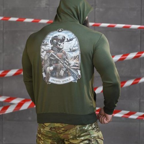 Худи Madoka (M-3XL) 735 green (деми) Madoka 735 green