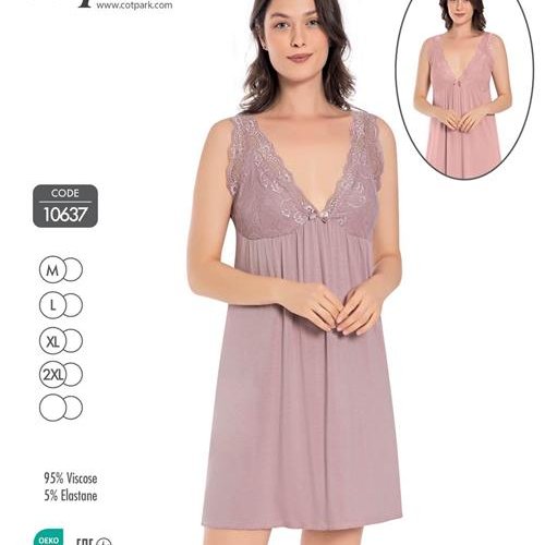 Ночнушка Disneyopt (M-2XL) 10637 grey (лето) Disneyopt 10637 grey