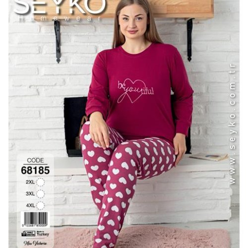 Пижама Disneyopt (2XL-4XL) 68185 wine-old-1 (деми) Disneyopt 68185 wine-old-1