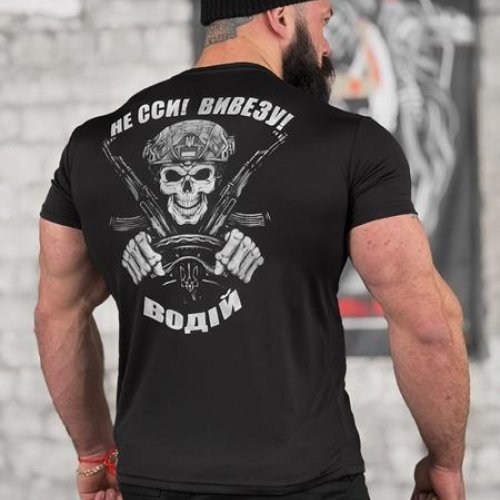 Футболка Madoka (M-3XL) 751 black (лето) Madoka 751 black