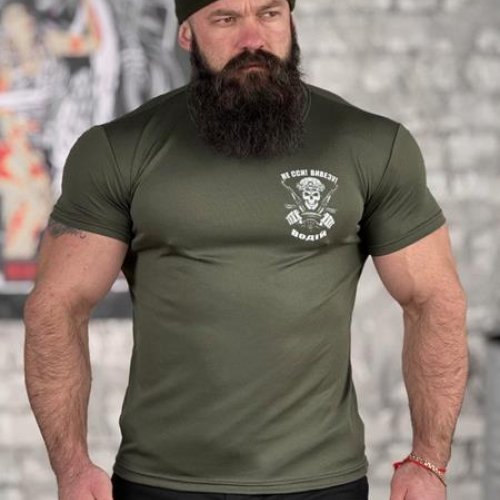 Футболка Madoka (M-3XL) 752 khaki (лето) Madoka 752 khaki