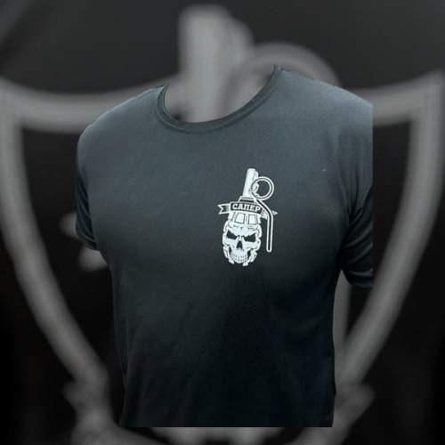 Футболка Madoka (M-3XL) 823 black (лето) Madoka 823 black