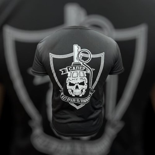 Футболка Madoka (M-3XL) 823 black (лето) Madoka 823 black