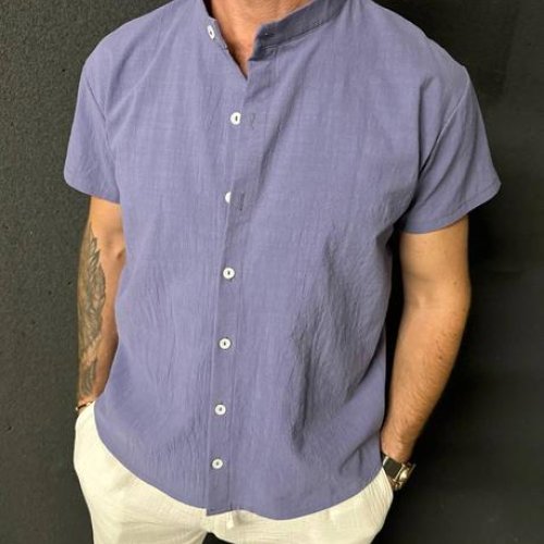 Рубашка Safina (46-50) 737 blue (лето) Safina 737 blue