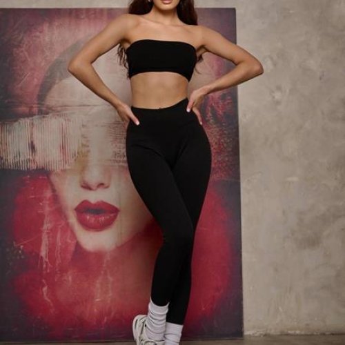 Лосины Modnulya (S-XL) 400736 black (деми) Modnulya 400736 black