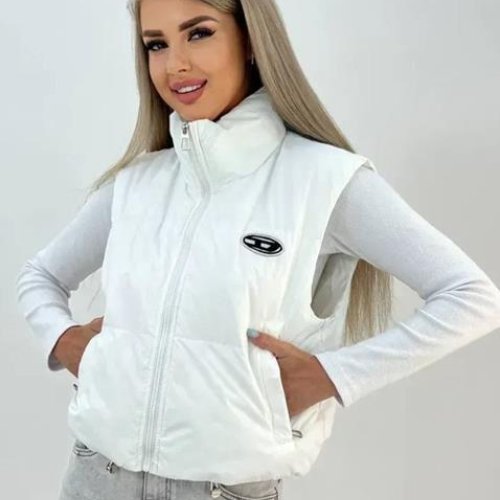 Жилетка Modnulya (M-XL) MD5 white (деми) Modnulya MD5 white