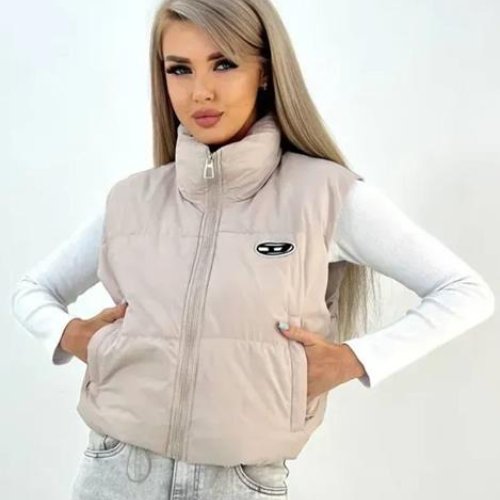 Жилетка Modnulya (M-XL) MD6 beige (деми) Modnulya MD6 beige
