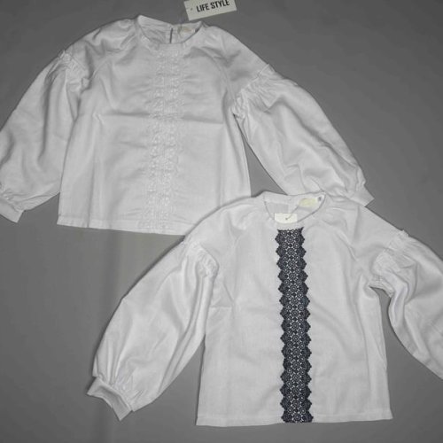 Блузка Bright Harmony (116-134) 872 white-white (деми) Bright Harmony 872 white-white