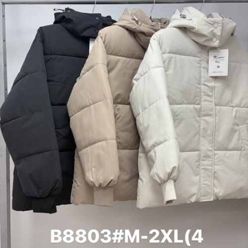 Куртка Jacket (M-2XL) B8803 beige (деми) Jacket B8803 beige