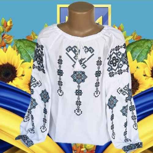 Вышиванка Miki Maki (122-146) MM287 white (деми) Miki Maki MM287 white