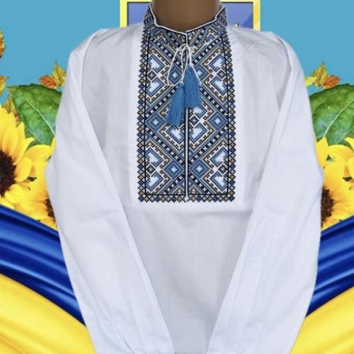 Вышиванка Miki Maki (6-12) MM288 white (деми) Miki Maki MM288 white