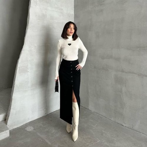 Юбка Jeans Style (34-40) 7019 black (лето) Jeans Style 7019 black